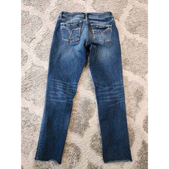 Vigoss Jeans Crop Women’s Size 2 Skinny Dark Wash Stretch Mid Rise - Picture 6 of 8